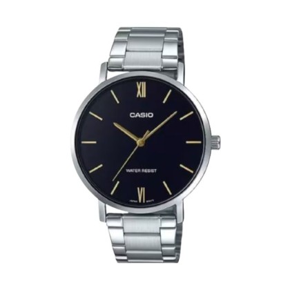 Casio General MTP-VT01D-1B Stainless Steel Band Men Watch
